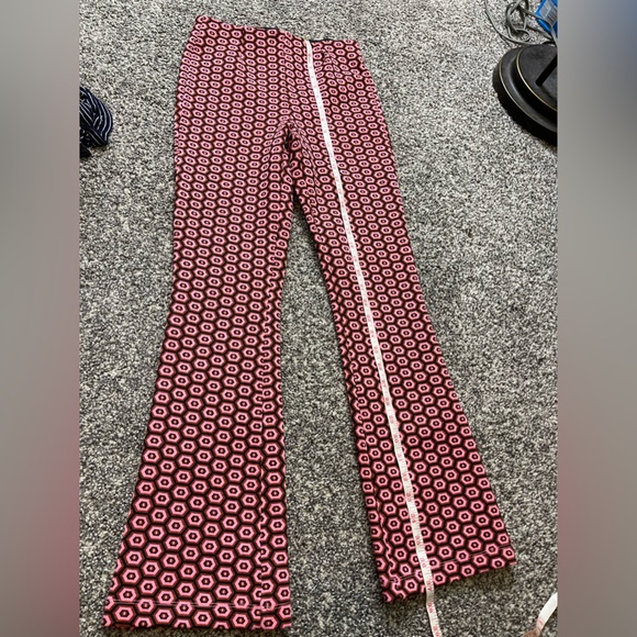 Zara New Geometric Retro Jacquard Knit Fit & Flare Legging Sz XS Trendy Fall - Picture 5 of 6